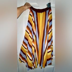 Forever 21 sheer striped skirt